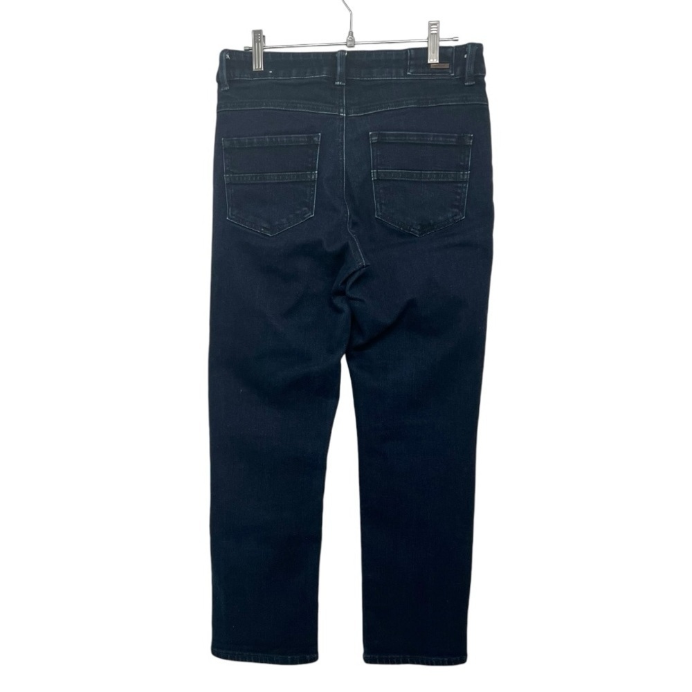 Prana Button Fly Dark Wash Mid Rise Straight Leg Ankle Stretch Jeans Women 4/27 - Picture 5 of 10